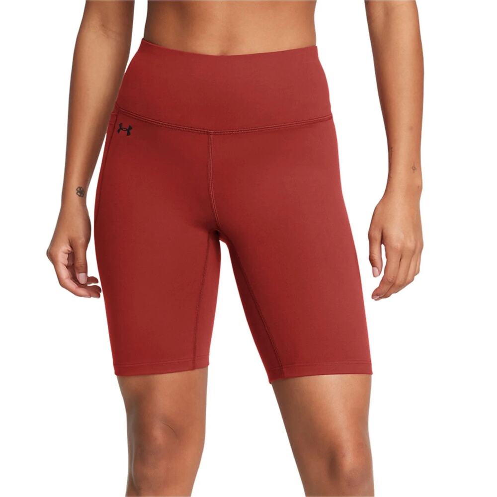 Under Armour UA Motion Womens 8" Bike Brown Shorts size S